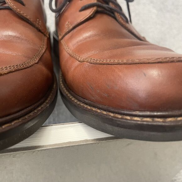 Ecco Shoes Mens Size 9 Brown Leather Oxford Business Casual Shock Point Comfort main image 11